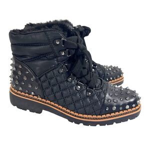 Sam Edelman Bren Leather Studded Combat Boots